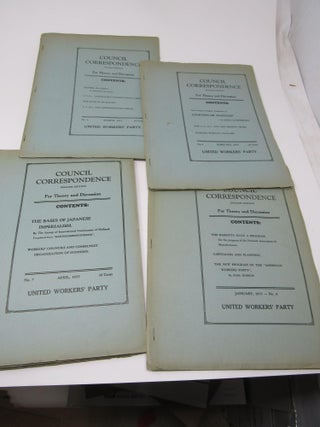 Item #1023 Seven Issues of the Council Correspondence for Theory and Discussion, English Edition