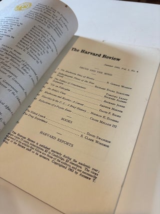 Drugs and the Mind. The Harvard Review