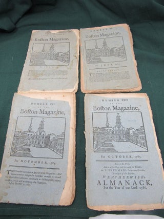 Four Issues of the Boston Magazine, 1785-86