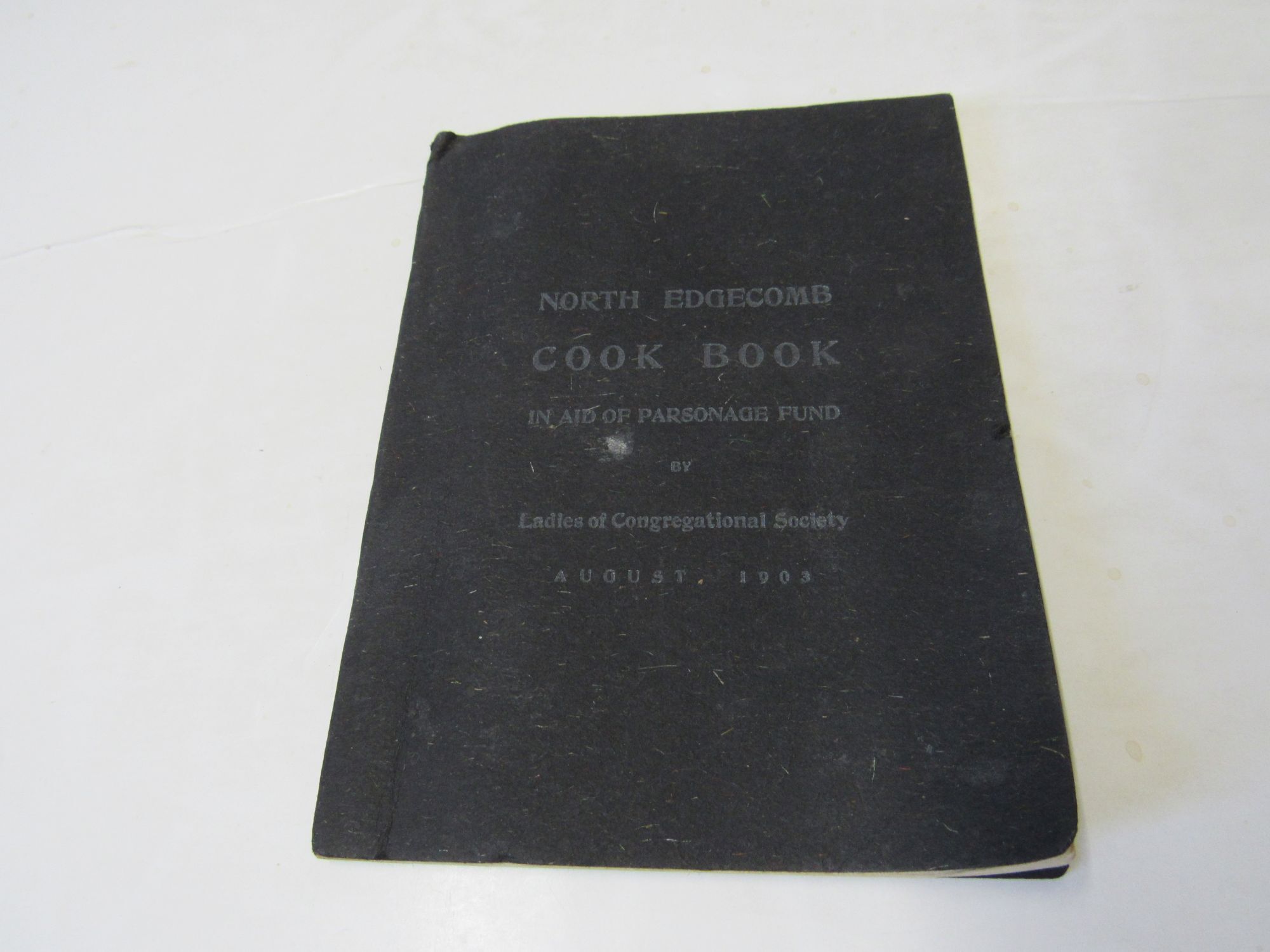 North Edgecomb Maine Church Cook Book