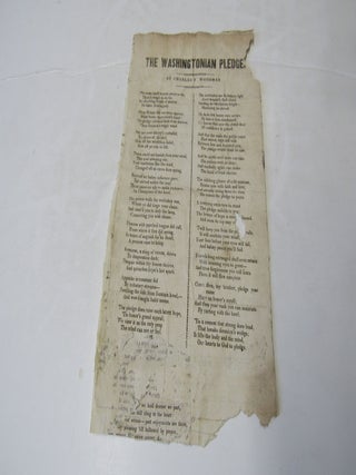 The Washingtonian Pledge. Charles T. Woodman.