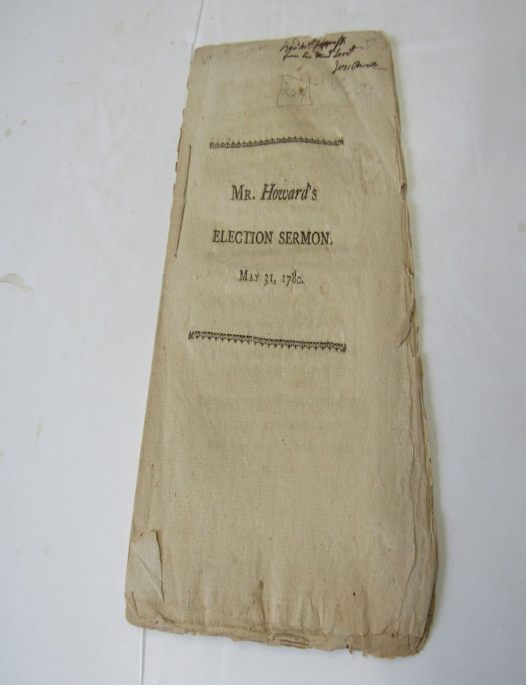 Item #1733 A Sermon Preached Before....the Hon House of Representatives of the State of Massachusetts...May 31, 1780. Simeon Howard.