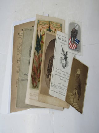 Collection of photographs, ephemera, and pamphlets related to Old Abe the mascot of the 8th...