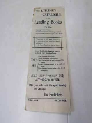The Little Gem Catalogue of Our Leading Books for 1899