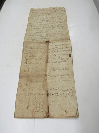 Item #2446 Manuscript Articles of Vendue Widow Rachel Baldwin [Bloomfield, NJ] May 20th, 1812