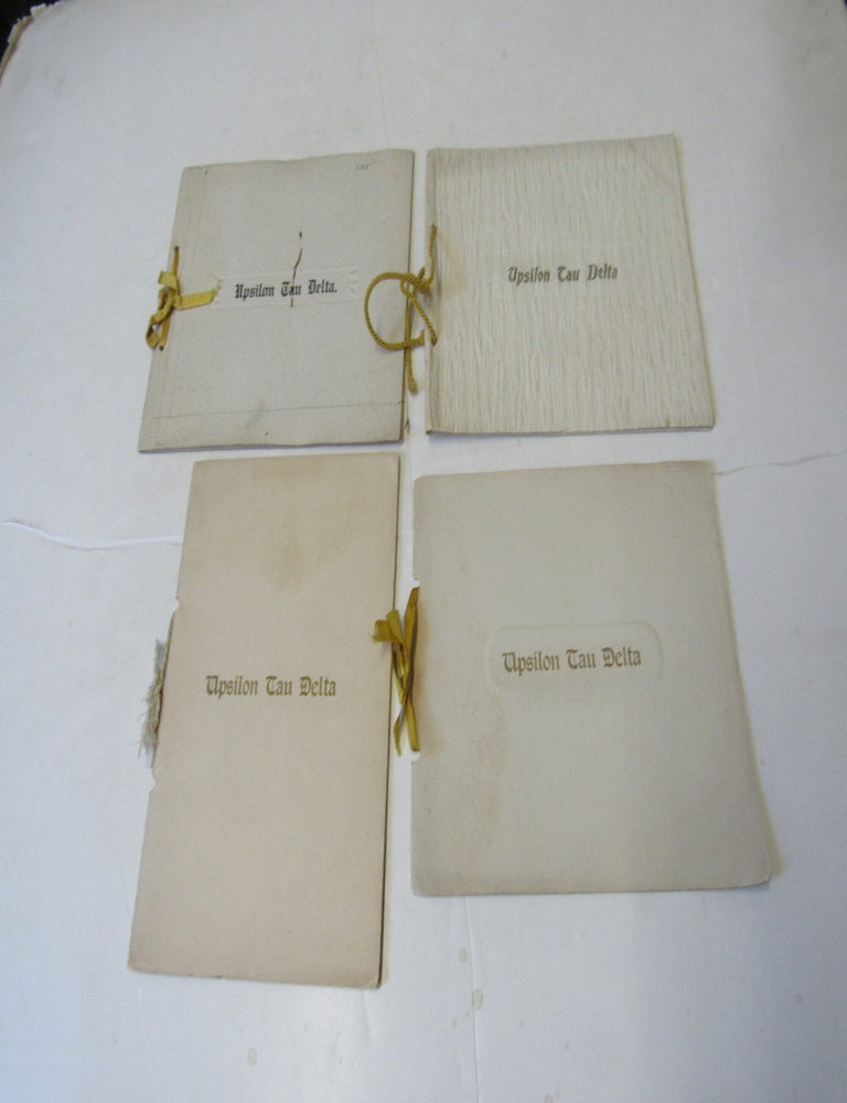 Item #3070 Four Programs from the Upsilon Tau Delta Club of Tonawanda, NY, 1899-1903