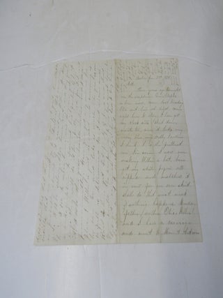 Woman's Letter Boston 1872 Fashion Reference to "Dolly Varden" Dickens