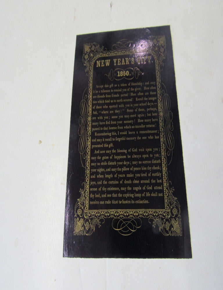 Item #3096 New Year's Eve Gift Broadside