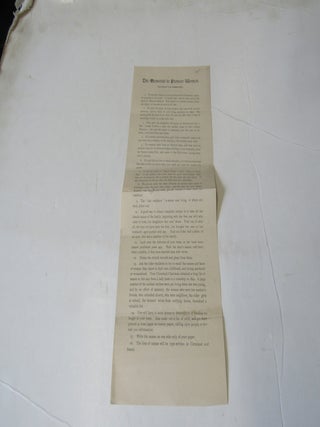 Item #3125 Memorial to Pioneer Women (Duties of the Committee