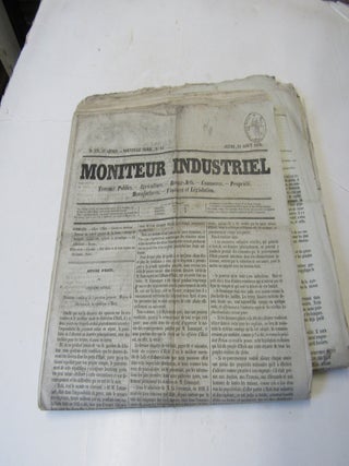 Item #3160 22 Issues of Moniteur Industrial-Travaux Publics-Agriculture-Beaux...