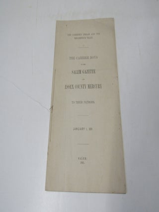 Item #3315 1891 Carrier's Address
