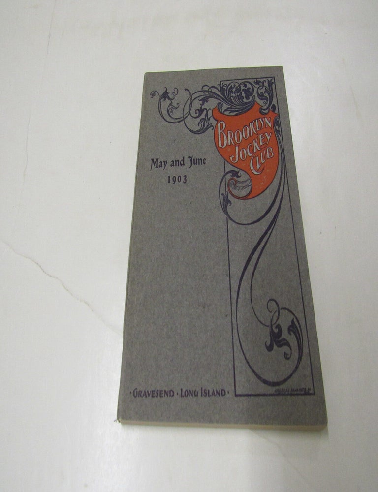 Item #3380 Brooklyn Jockey Club May and June, 1903