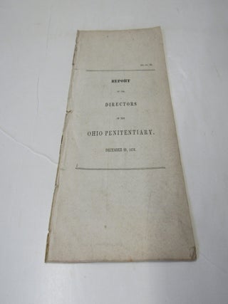 Report of the Directors of the Ohio Penitentiary December 20, 1836