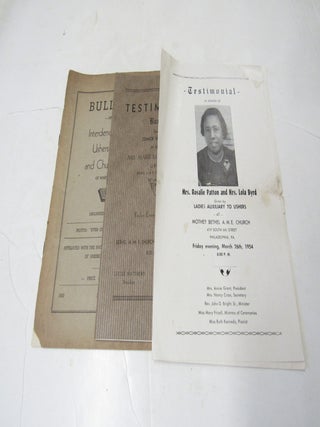 African American Three Items Church Ushers PA MD
