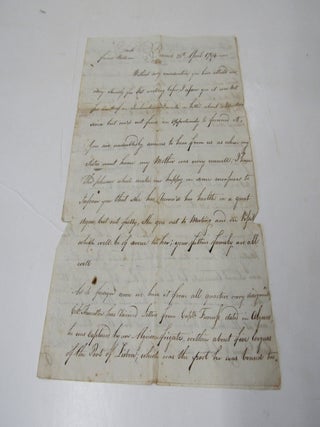 1794 Letter on Barbary Pirates