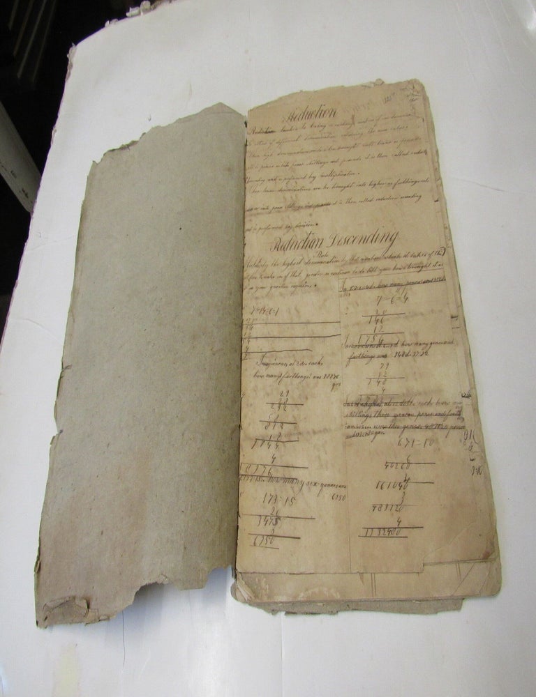 Item #3679 1800's Manuscript Math Book