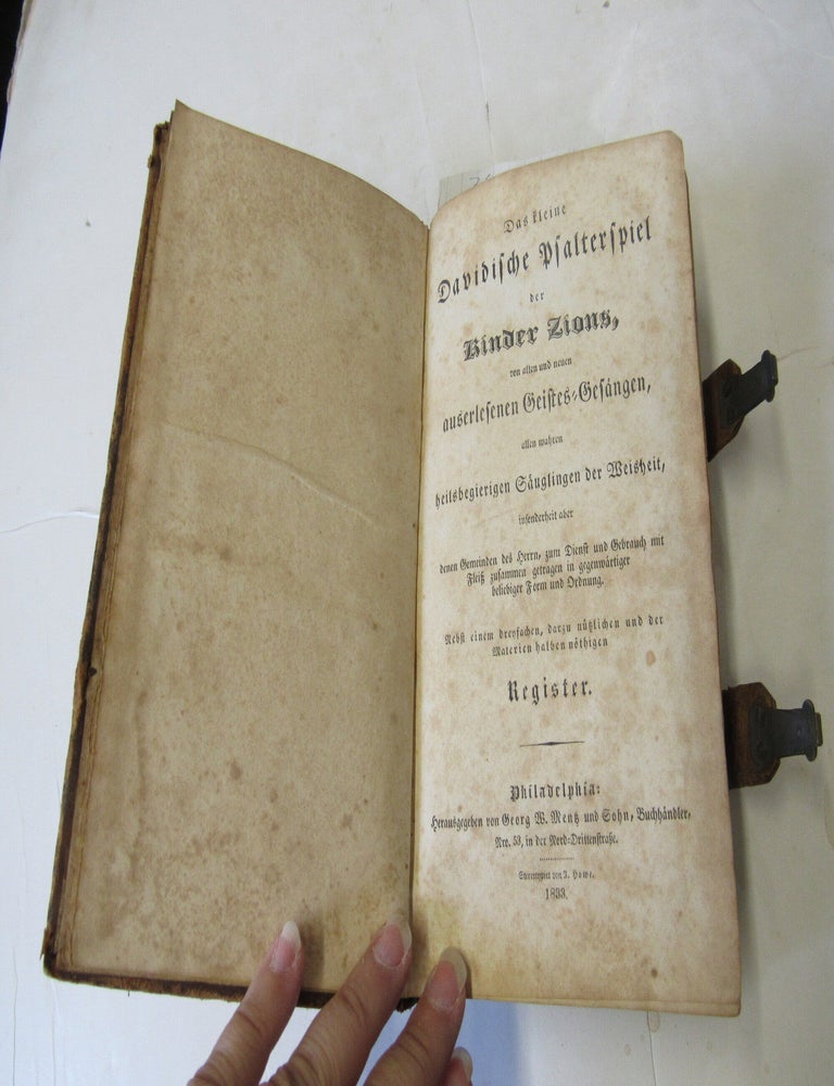 Item #369 Das Keline Davidische Psalterspiel der Kinder Zions [bound with] Die Kleine Harse
