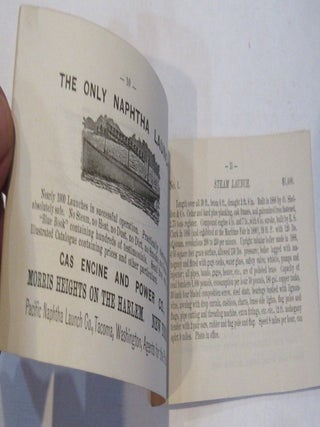 Cape Cod Yach Agency Barnstable Mass. Yacht Designer, Builder and Brokers. Catalog for 1892