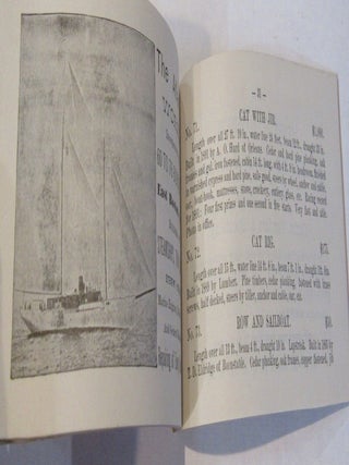 Cape Cod Yach Agency Barnstable Mass. Yacht Designer, Builder and Brokers. Catalog for 1892