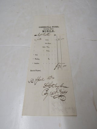 Mobile Alabama Commercial Hotel 1834