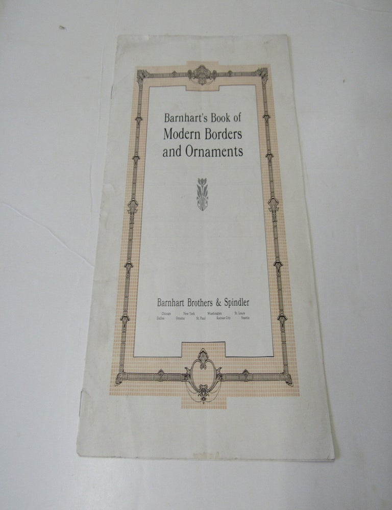 Item #3774 [Type Catalog] Barnhart's Book of Modern Borders and Ornaments