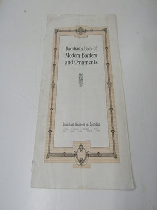 Type Catalog] Barnhart's Book of Modern Borders and Ornaments