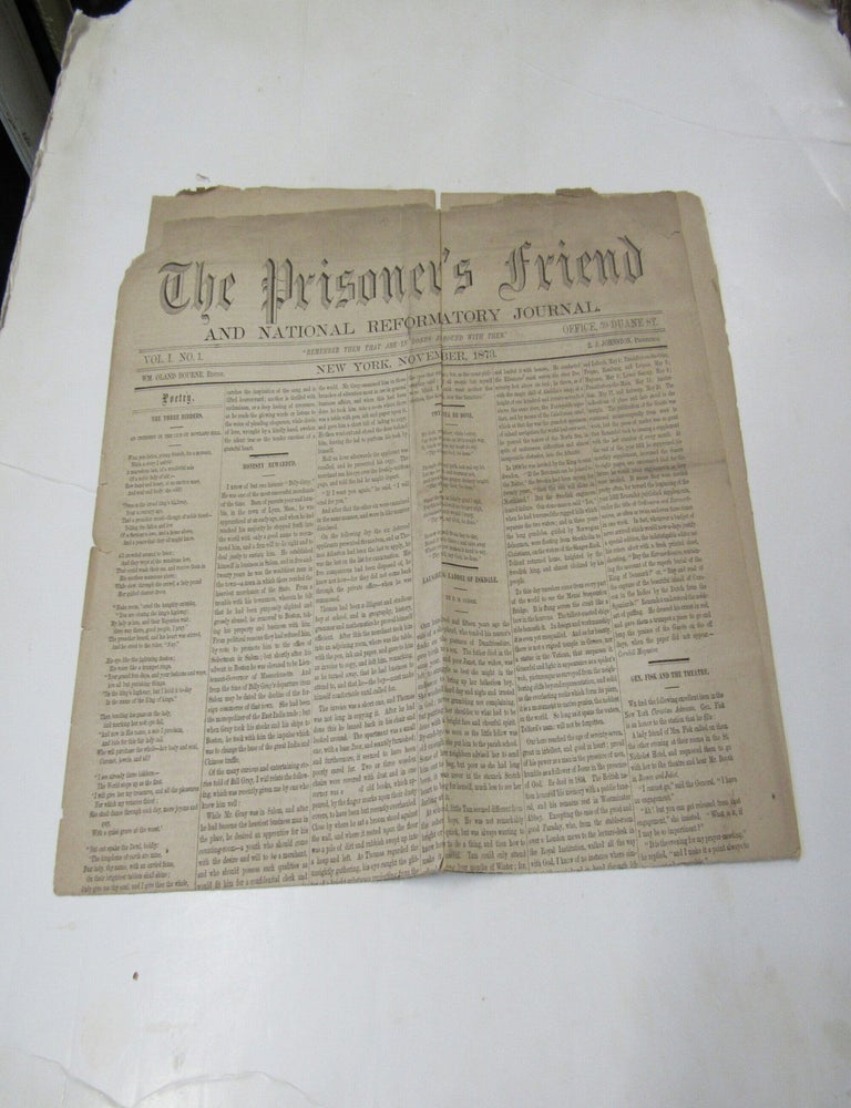Item #3817 The Prisoner's Friend and National Reformatory
