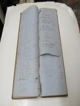 Brigus Newfoundland Account Book Carpenter Block Maker Ships 1850's