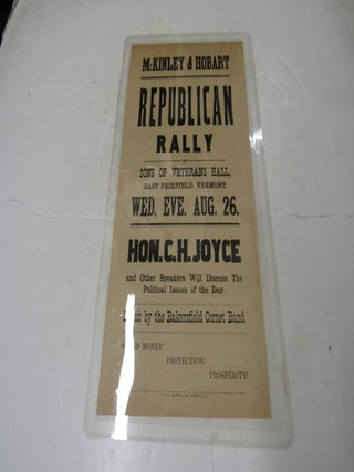 Item #4045 McKinley & Hobart Republican Rally