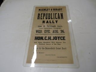 Item #4045 McKinley & Hobart Republican Rally