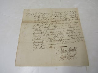 Item #4049 Legal Document regarding Assault and Battery by Amelia Rhodes and Margaret Rhodes who...