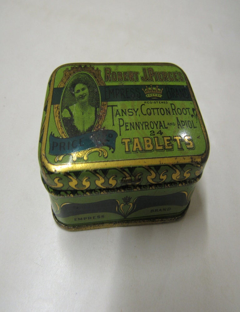 Item #4084 Robert J. Pierce's Empress Brand Tansy, Cotton Roots, Pennyroyal and Apiol 24 Tablets