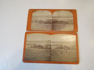 Item #642 Two stereographic views of the Enfield New Hampshire Shaker village