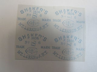 Uncut panel of 4 Shaker chair decals