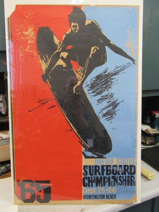 Item #844 United States Surfboard Championships Poster. Earl Newman