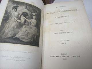 Extracts of the Journals and Correspondence of Miss Berry From the Year 1783 to 1852